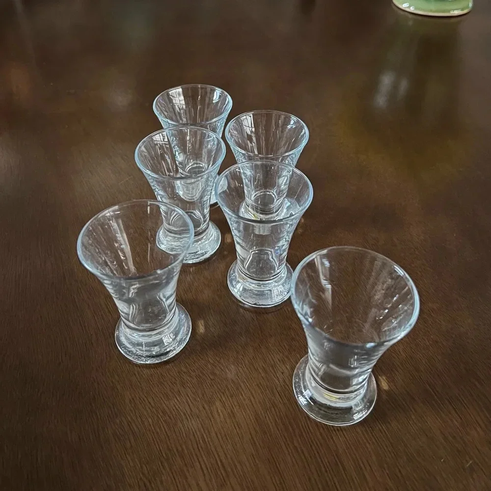 Set of 6 vintage Ikea shot cordial glasses Barware drinkware in EUC
